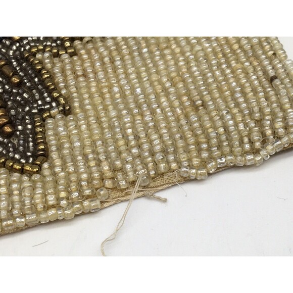 PIER 1 IMPORTS Beaded Table Runner Fall Autumn Thanksgiving 35”x13” Pumpkin Leaf - Picture 11 of 11